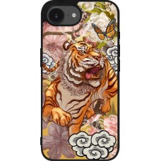Coque iPhone 17e / 16e - Silicone rigide noir Spring 23 japanese tiger