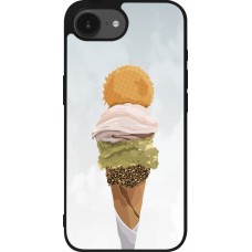 Coque iPhone 16e - Silicone rigide noir Summer 2025 Cornet