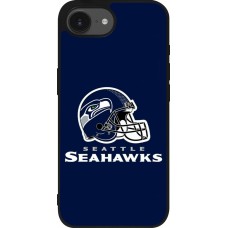 iPhone 16e Case Hülle - Silikon schwarz Super Bowl 26 Seattle 3