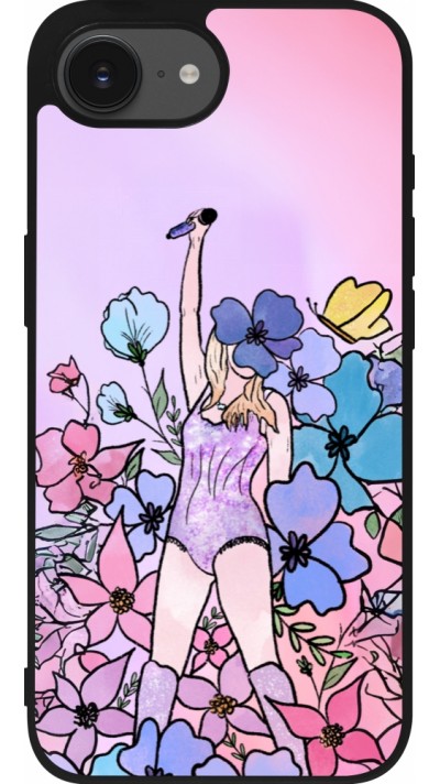 iPhone 16e Case Hülle - Silikon schwarz Taylor Swift Sketch - Pink