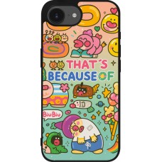 Coque iPhone 16e - Silicone rigide noir Thats beacause of