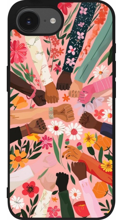 Coque iPhone 17e / 16e - Silicone rigide noir Womens day 2026 8