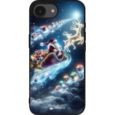 iPhone 16e Case Hülle - Silikon schwarz Weihnachten 2023 Verzauberter Weihnachtsmann