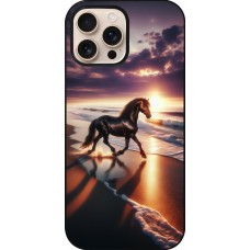 Coque iPhone 16 Pro Max - Cheval majestueux plage