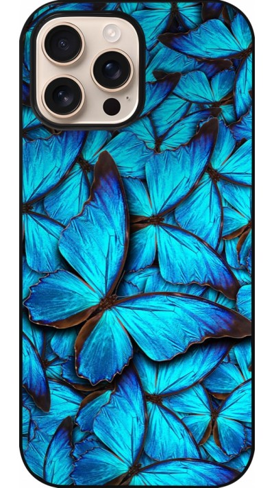 Coque iPhone 16 Pro Max - Papillon bleu