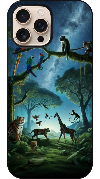 Coque iPhone 16 Pro Max - Paradis des animaux exotiques