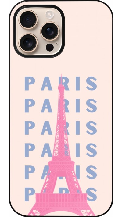 Coque iPhone 16 Pro Max - Paris Pink Print