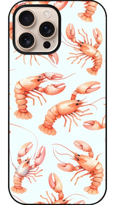 Coque iPhone 16 Pro Max - Pattern de homards pastels