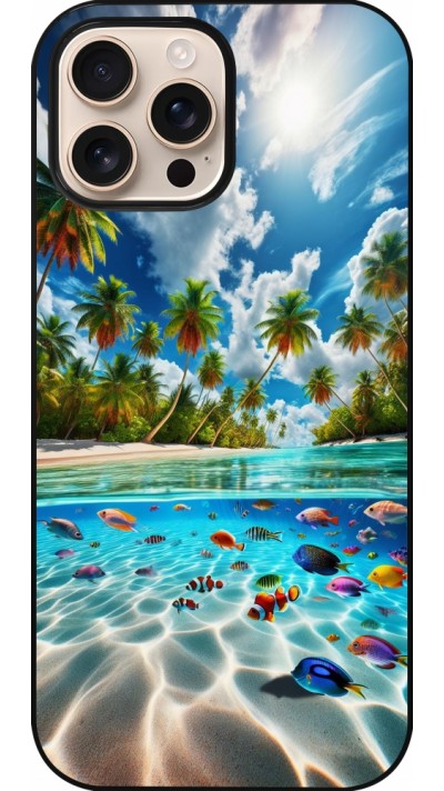 Coque iPhone 16 Pro Max - Plage Paradis