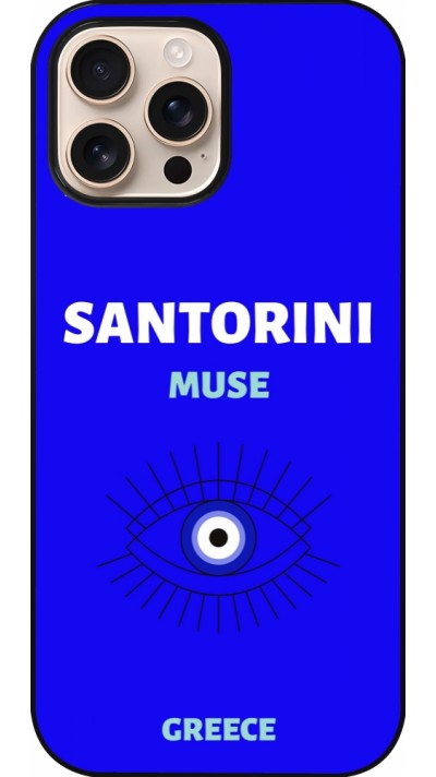 Coque iPhone 16 Pro Max - Pop Summer Destination Santorini