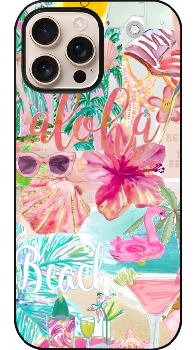 Coque iPhone 16 Pro Max - Preppy Collage Aloha