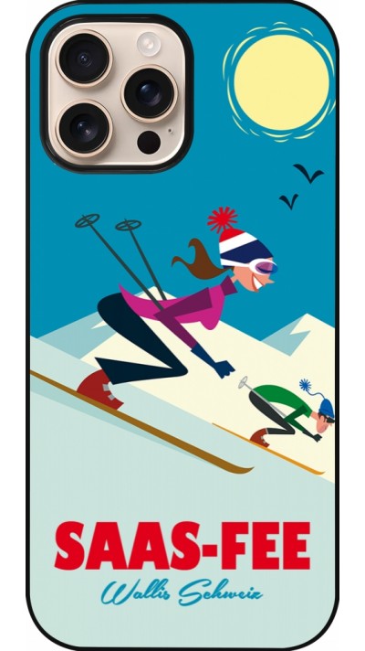 Coque iPhone 16 Pro Max - Saas-Fee Ski Downhill