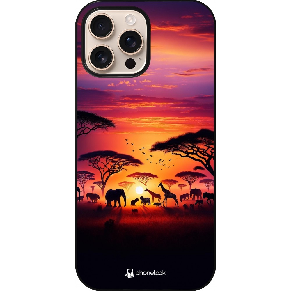 Coque iPhone 16 Pro Max - Safari sunset wildlife