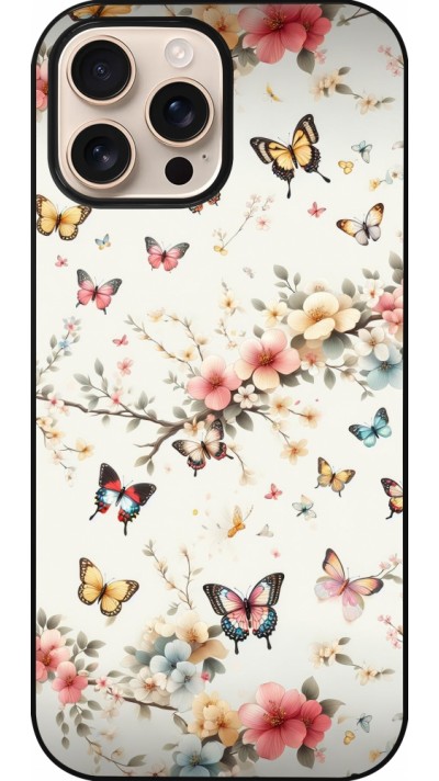 Coque iPhone 16 Pro Max - Spring 25 Papillons Légers