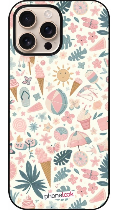 Coque iPhone 16 Pro Max - Summer Pink Pattern