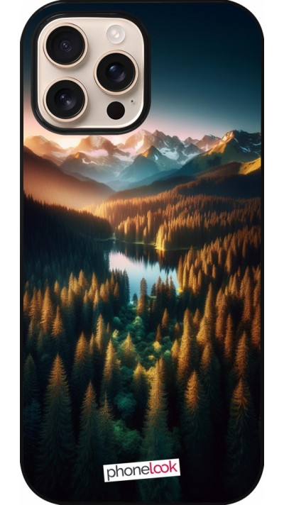 Coque iPhone 16 Pro Max - Sunset Forest Lake
