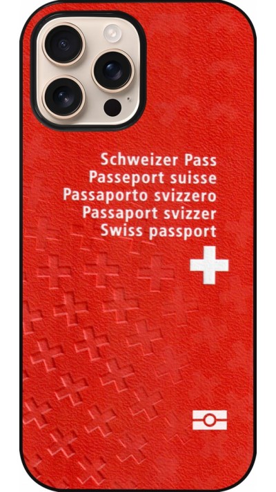 Coque iPhone 16 Pro Max - Swiss Passport