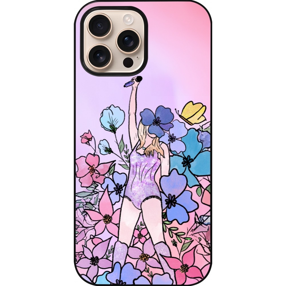 Coque iPhone 16 Pro Max - Taylor Swift Sketch - Pink