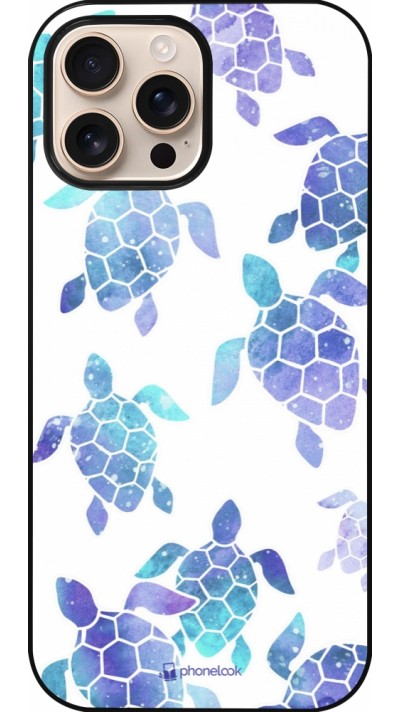 iPhone 16 Pro Max Case Hülle - Turtles pattern watercolor