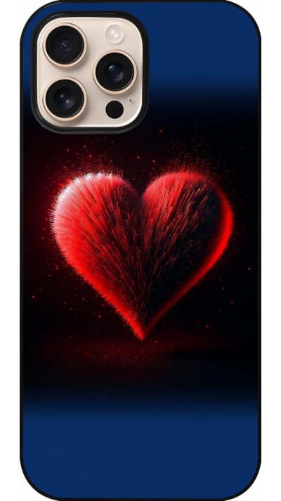 Coque iPhone 16 Pro Max - Valentine 2025 coeur rouge