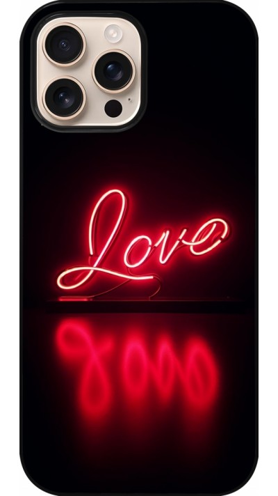 Coque iPhone 16 Pro Max - Valentine 2025 Neon Love