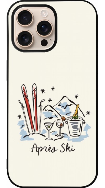 Coque iPhone 16 Pro Max - Silicone rigide noir After the sky 2026