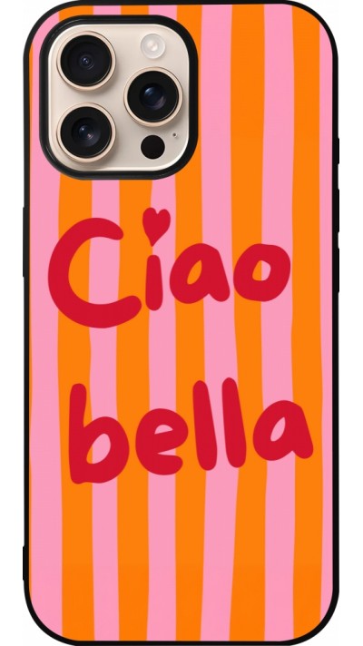 Coque iPhone 16 Pro Max - Silicone rigide noir Bye Bella 2026