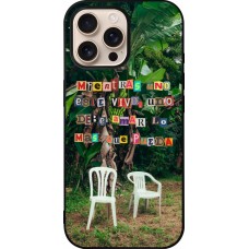 Coque iPhone 16 Pro Max - Silicone rigide noir Chairs DTMF