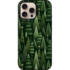 Coque iPhone 16 Pro Max - Silicone rigide noir Christmas 25 Pattern Xmas Tree