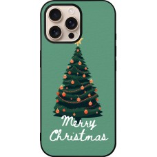 Coque iPhone 16 Pro Max - Silicone rigide noir Christmas 25 Xmas Tree