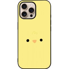 Coque iPhone 16 Pro Max - Silicone rigide noir Easter 2026 Little chicken