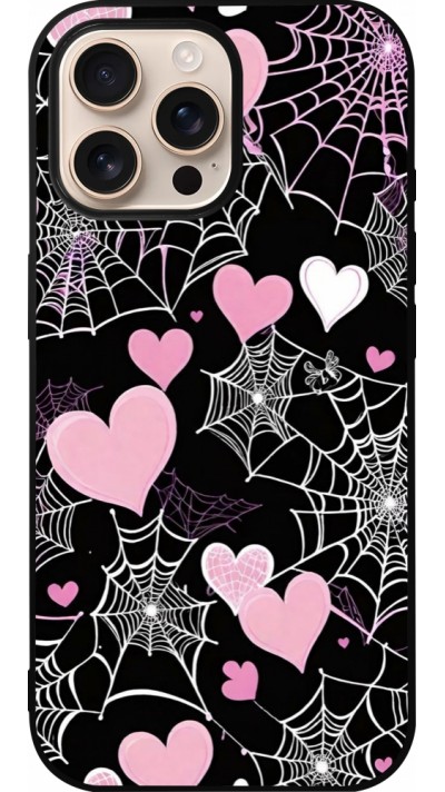 iPhone 16 Pro Max Case Hülle - Silikon schwarz Halloween 2024 girly