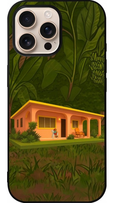 Coque iPhone 16 Pro Max - Silicone rigide noir Benitos house DTMF