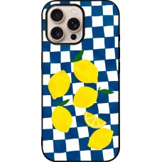Coque iPhone 16 Pro Max - Silicone rigide noir Illustration lemons 2026