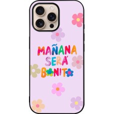 Coque iPhone 16 Pro Max - Silicone rigide noir Karol G Manana sera bonito