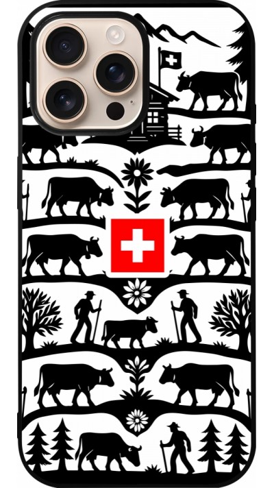 iPhone 16 Pro Max Case Hülle - Silikon schwarz Poya Schweiz 3