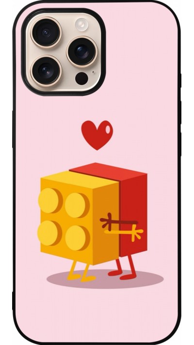 iPhone 16 Pro Max Case Hülle - Silikon schwarz Saint Valentines Day 26 Puzzle