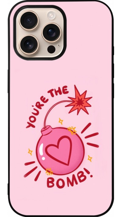 iPhone 16 Pro Max Case Hülle - Silikon schwarz Saint Valentines Day 26 You are the bomb