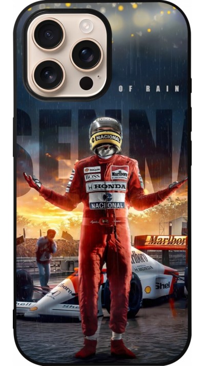 iPhone 16 Pro Max Case Hülle - Silikon schwarz Senna The King of Rain
