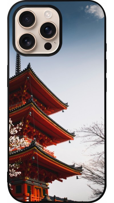 iPhone 16 Pro Max Case Hülle - Silikon schwarz Spring 23 Japan