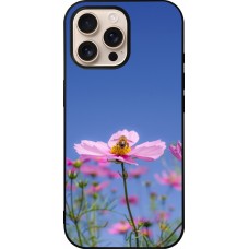 Coque iPhone 16 Pro Max - Silicone rigide noir Bee on a flower 2026