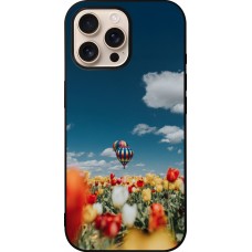 Coque iPhone 16 Pro Max - Silicone rigide noir Hot air balloon 2026