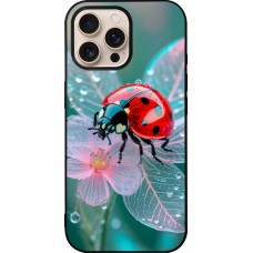 Coque iPhone 16 Pro Max - Silicone rigide noir Ladybird in bloom 2026