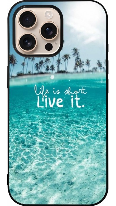 iPhone 16 Pro Max Case Hülle - Silikon schwarz Summer 18 24