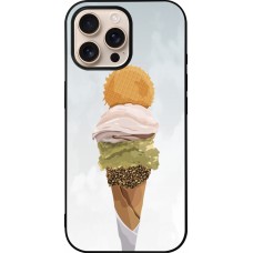 Coque iPhone 16 Pro Max - Silicone rigide noir Summer 2025 Cornet