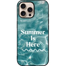 Coque iPhone 16 Pro Max - Silicone rigide noir Summer 2025 Summer is here