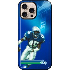 Coque iPhone 16 Pro Max - Silicone rigide noir Super Bowl 26 Seattle 1