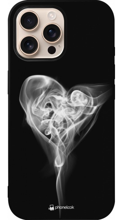 iPhone 16 Pro Max Case Hülle - Silikon schwarz Valentine 2022 Black Smoke