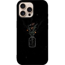 Coque iPhone 16 Pro Max - Silicone rigide noir Vase black