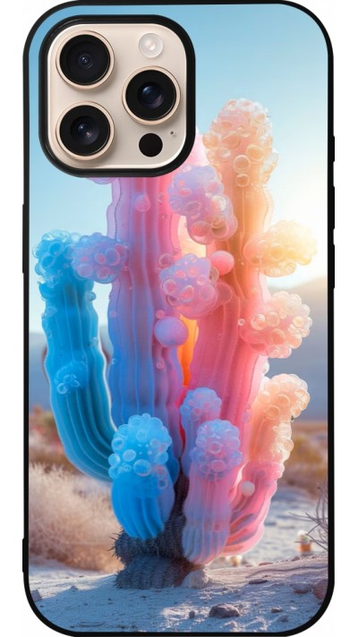 iPhone 16 Pro Max Case Hülle - Silikon schwarz Artificial vegetation 2025